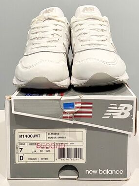 New Balance 1400 M1400JWT White Leather ‘Summer Whiteout’ Made in USA NWD